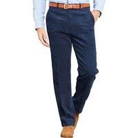 Chums Men's Cotton Corduroy Trousers with Hidden Extra Waistband in Navy | Size: 46XL
