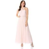 Roman Originals Women Bead Embellished Halterneck Maxi Dress