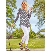 Lace Insert Bengaline Trousers Roman Originals Women's
