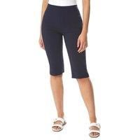 Bengaline Knee Length Stretch Cycle Shorts - Roman Originals Women