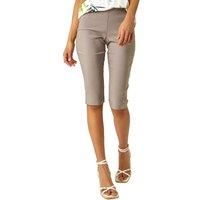 Bengaline Knee Length Stretch Cycle Shorts - Roman Originals Women