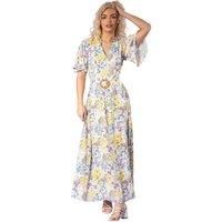 Floral Belted Maxi Dress
