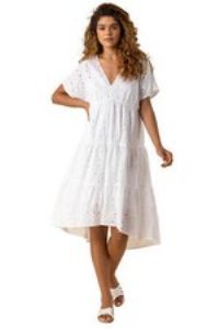 Broderie Tiered Smock Dress - Ladies Roman Originals Women