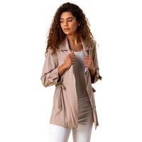 Tie Waist Longline Jacket - Ladies Roman Originals Women
