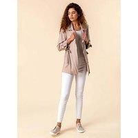 Tie Waist Longline Jacket