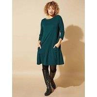 Oversized Tunic Pocket Dress - Ladies Roman Originals Women