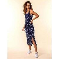 Floral Print Jersey Maxi Dress - Ladies Roman Originals Women
