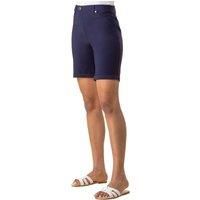 Turned Hem Stretch Shorts - Ladies Roman Originals  Womens