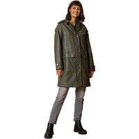 Waxed Longline Hooded Coat