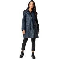 Waxed Longline Hooded Coat - Ladies Roman Originals Women