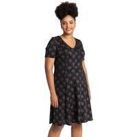 Curve Glitter Print Fit & Flare Dress