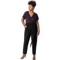 Curve Sparkle Wrap Jumpsuit