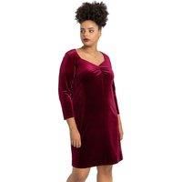 Sweetheart Neck Velvet Dress - Ladies Roman Curve Women