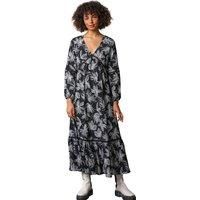 Floral Print Tiered Maxi Dress - Ladies Dusk Fashion Women