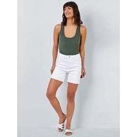 Turned Hem Denim Shorts - Ladies Roman Originals Womens