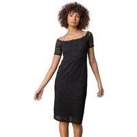 Lace Fitted Bardot Dress - Ladies Dusk Fashion Women