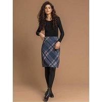 Roman Originals Women Checked Short Pencil Skirt