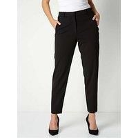 Roman Straight Leg Stretch Trouser - Black