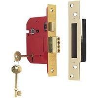 ERA Brass Effect BS 5-Lever Mortice Sashlock 76mm Case - 56mm Backset (51479)