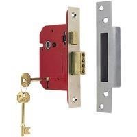 ERA Satin Nickel BS 5-Lever Mortice Sashlock 76mm Case - 56mm Backset (59547)