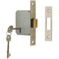 ERA 3 Lever Chrome Effect 3-Lever Mortice Deadlock 64mm Case - 44mm Backset (41089)
