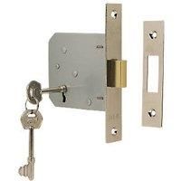 ERA 3 Lever Chrome 3-Lever Mortice Deadlock 76mm Case - 56mm Backset (21051)