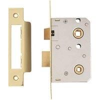 ERA Brass Bathroom Lock 64mm Case - 44mm Backset (30529)