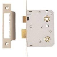ERA Chrome Effect Bathroom Lock 76mm Case - 56mm Backset (34639)