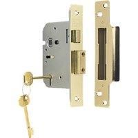 ERA 5 Lever Brass 5-Lever Mortice Sashlock 76mm Case - 56mm Backset (38388)