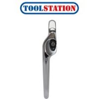 ERA PVCu Maxim Locking Offset Window Handle Left Hand Polished Chrome