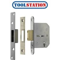 Viscount 5 Lever Mortice Deadlock 76mm Satin Chrome