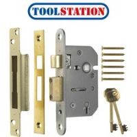 Viscount 5 Lever Mortice Sashlock 76mm Brass