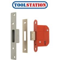 ERA BS 5 Lever Fortress Deadlock Satin Chrome 64mm