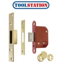 ERA BS 5 Lever Fortress Deadlock Brass 76mm