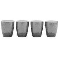 Cambridge Fete Hammered 4 Tumbler Set - Grey