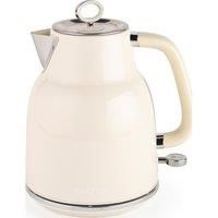Salter Retro Kettle 1.7L Rapid Boil 360 Base Auto ShutOff Cordless Vintage Cream