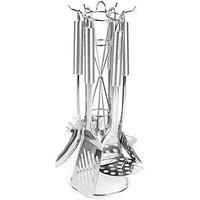 Russell Hobbs RH00123 Stainless Steel Kitchen Utensil Set with Stand, 6 Piece
