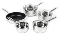 Russell Hobbs 5 Piece Pan Set - Stainless Steel.