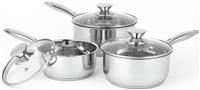 Russell Hobbs Classic 3 Piece Non-Stick Pan Set - Stainless Steel.