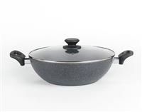 Salter Marblestone 30cm Aluminium Easypour Family Pan