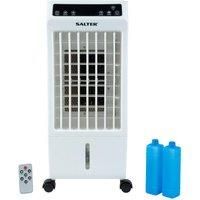 Salter EH3723ISMOB Pure Air Cooler - 12-Hour Timer, Digital Display, Air Purifier, Can Cool, Humidify and Purify Air, Remote Control Included, Multimode Air Circulation White, Great for Home or Office