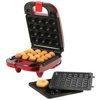 Giles & Posner EK2102SG 3 in 1 Treat Maker, Doughnut, Cake Pop & Waffle Maker