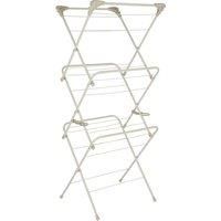 Salter LASAL71717W2EU7 Warm Harmony 3-Tier Airer, Large Indoor Clothes Horse, 15m Drying Space, Folding Compact Laundry Air Dryer, Airing Rack with Fold Out Hooks, Strong Structure Holds Up to 7kg
