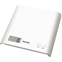 Salter 1066 WHDR5 Arc Digital Platform Kitchen Scales, Precise Food Weighing, Slim Design For Compact Storage LCD Display, Zero Add & Weigh For Multiple Ingredients In The Same Bowl, Battery Included