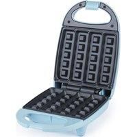 Giles & Posner EK5419NGSBL Stick Waffle Maker – Mini Belgian Waffle Maker with Non-Stick Plates for Easy Cleaning, Non-Slip Feet, 3 Min Preheat Time, Power/Ready Indicator Lights, Pastel Blue, 520W