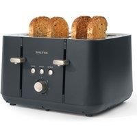 Salter 4 Slice Toaster Modern Marino Finish Defrost/Reheat/Cancel Function 1850W