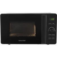 Salter EK5653MBLK Kuro 20L Digital Microwave – 800 W Solo Freestanding Microwave Oven With 27 cm Rotating Turntable, LED Clock Display Screen, Adjustable Time/Weigh Dial, 60 Minute Timer, Black