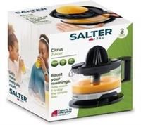 Salter EK5878 Electric Citrus Juicer – 500ml Jug with Measurements, Built-in Spout, BPA Free, Cones Included, 5 Variable Pulp Levels, 2 Way Twist Rotation for More Juice, Fresh Orange Press, Black
