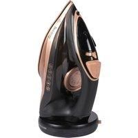 Beldray BEL01609RGF 2 in 1 Cordless Steam Iron - Use Corded or Cordless, 360° LED Charging Base, Ceramic Soleplate, Anti-Calc Function, 140g/min Steam Shot, 230ml Water Tank, 2600 W, Rose Gold