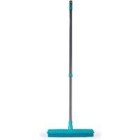 Beldray LA034184UFFEU7 Antibac Pet Plus Rubber Head Broom – Floor Carpet Cleaning Brush With Squeegee Wiper & Rubber Bristles, Remove Dog and Cat Hair, Telescopic Long Extendable Handle up to 1.2 M